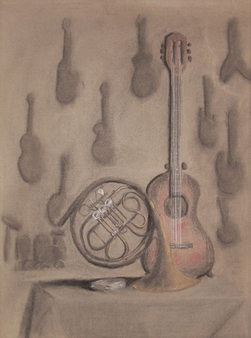 Music Shop (in charcoal)