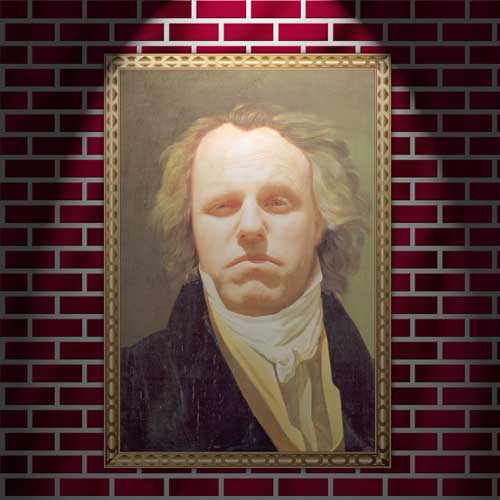 My face in a painting of Beethoven